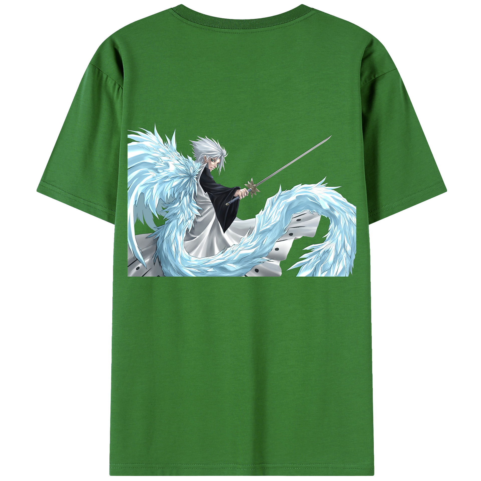 （画像用） ブリーチ 日番谷冬獅郎（ひつがや とうしろう） BLEACH Hitsugaya Toushirou レディース半袖Tシャツ(バックプリント)